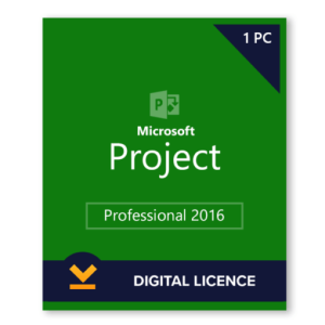 Microsoft Project 2016 Pro License – 1PC