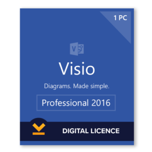 Microsoft Visio 2016 Pro License – 1PC