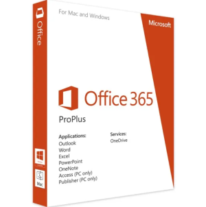 Microsoft Office 365 pro plus 5 pc / mac